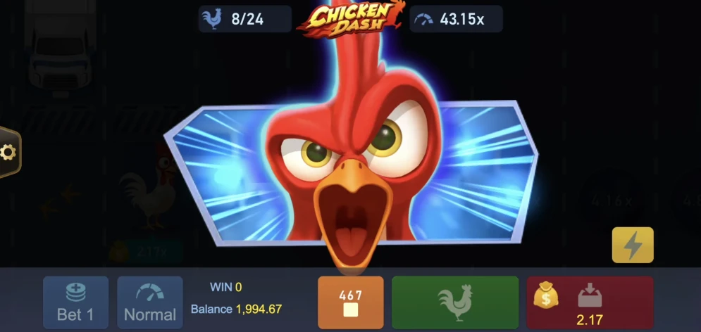 Chicken Dash gameplay